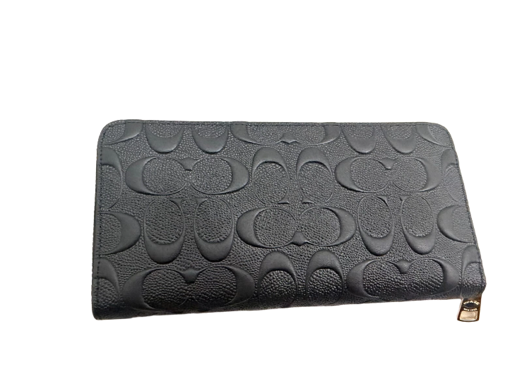 COACH Boxed Long Zip Around Wallet Signature Leather F53834 outlet New