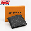 Men's Monogram Macassar Canvas Wallet – Black