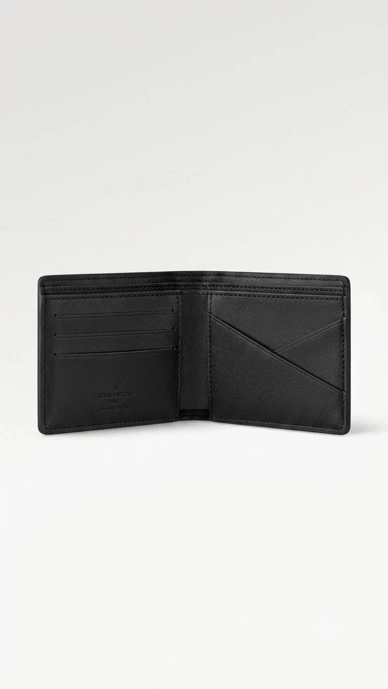 Men's Monogram Macassar Canvas Wallet – Black