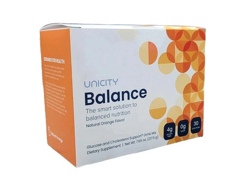 UNICITY Balance Cholesterol Support Drink Mix 30 Stick Pack (ORANGE)