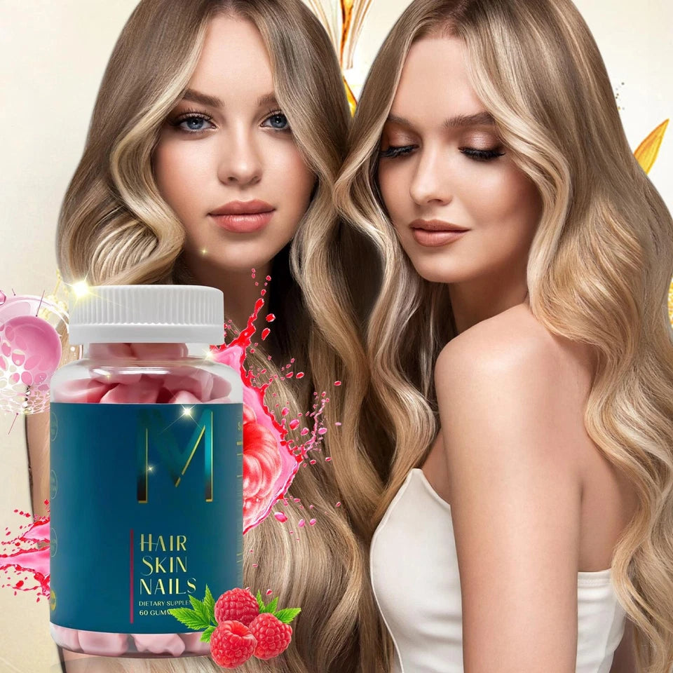 WEEM Hair Skin and Nails Gummies - Supports Healthy Hair - Vegan biotin Vitamins