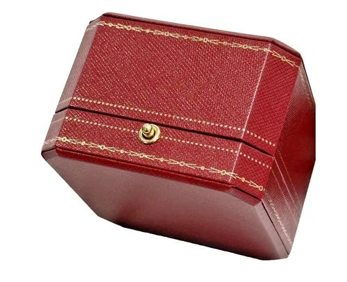 Cartier Signature Love Ring Box Red Travel Case Empty Gift Box